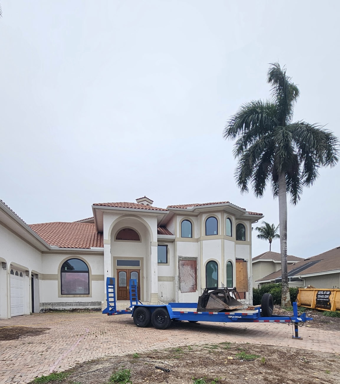 Two-story residential stucco project